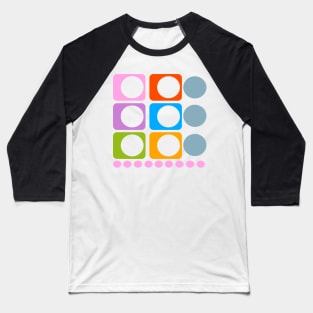 Circles abstracts Baseball T-Shirt